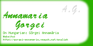 annamaria gorgei business card